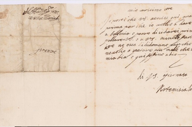 gentileschi lettera